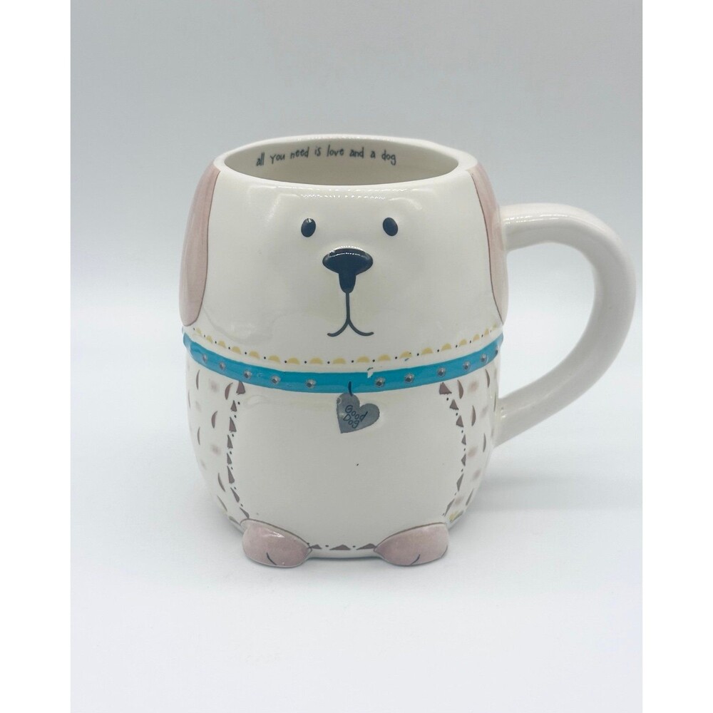 Natural Life Dog Mug Lucky The Dog ceramic coffee